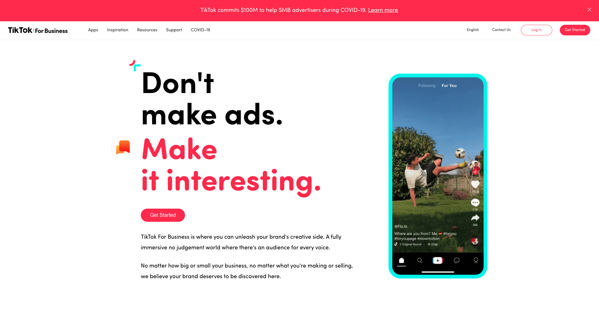 TikTok For Business - new feature